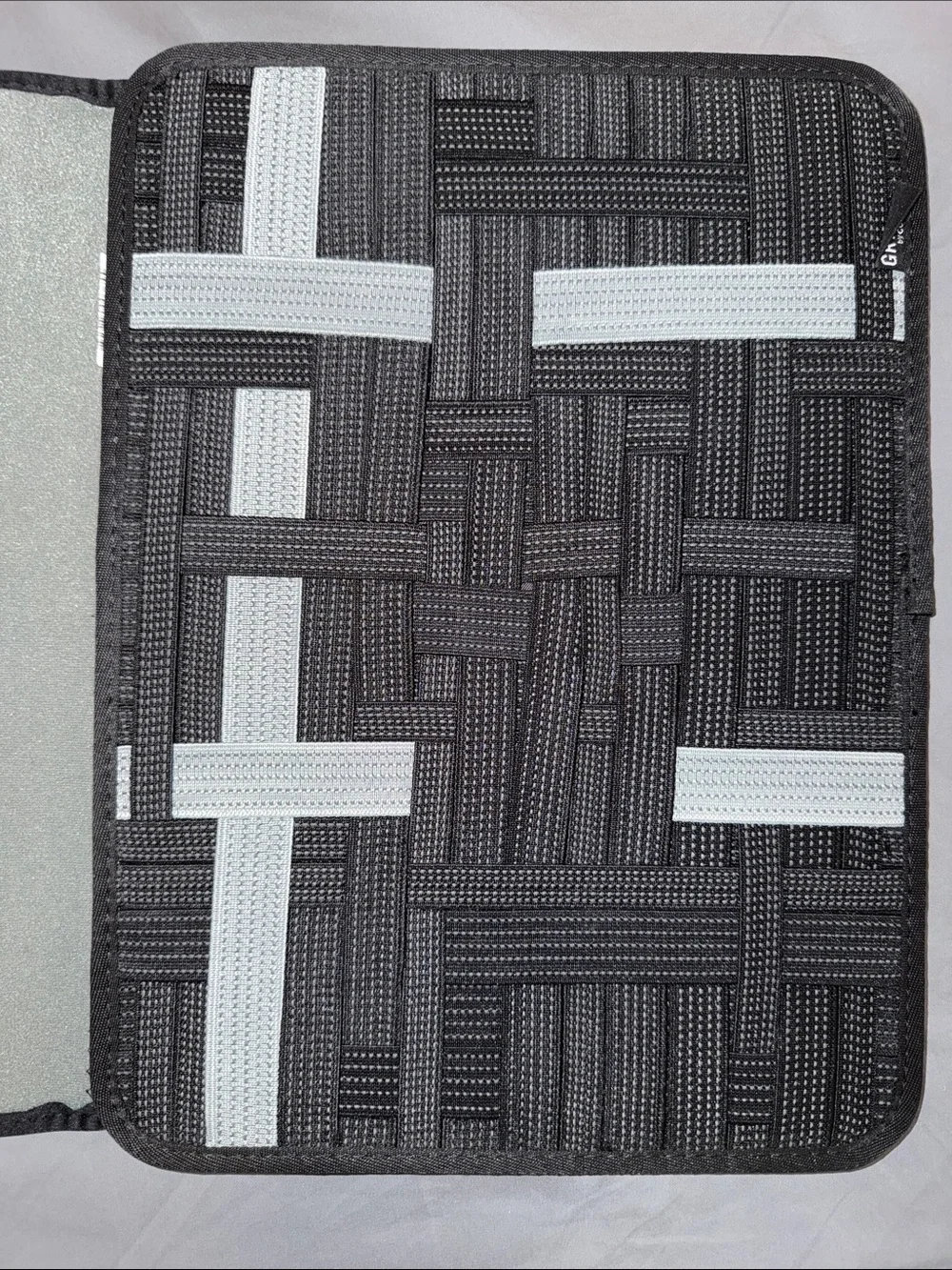 Black Tablet Sleeve Case with Elastic Straps